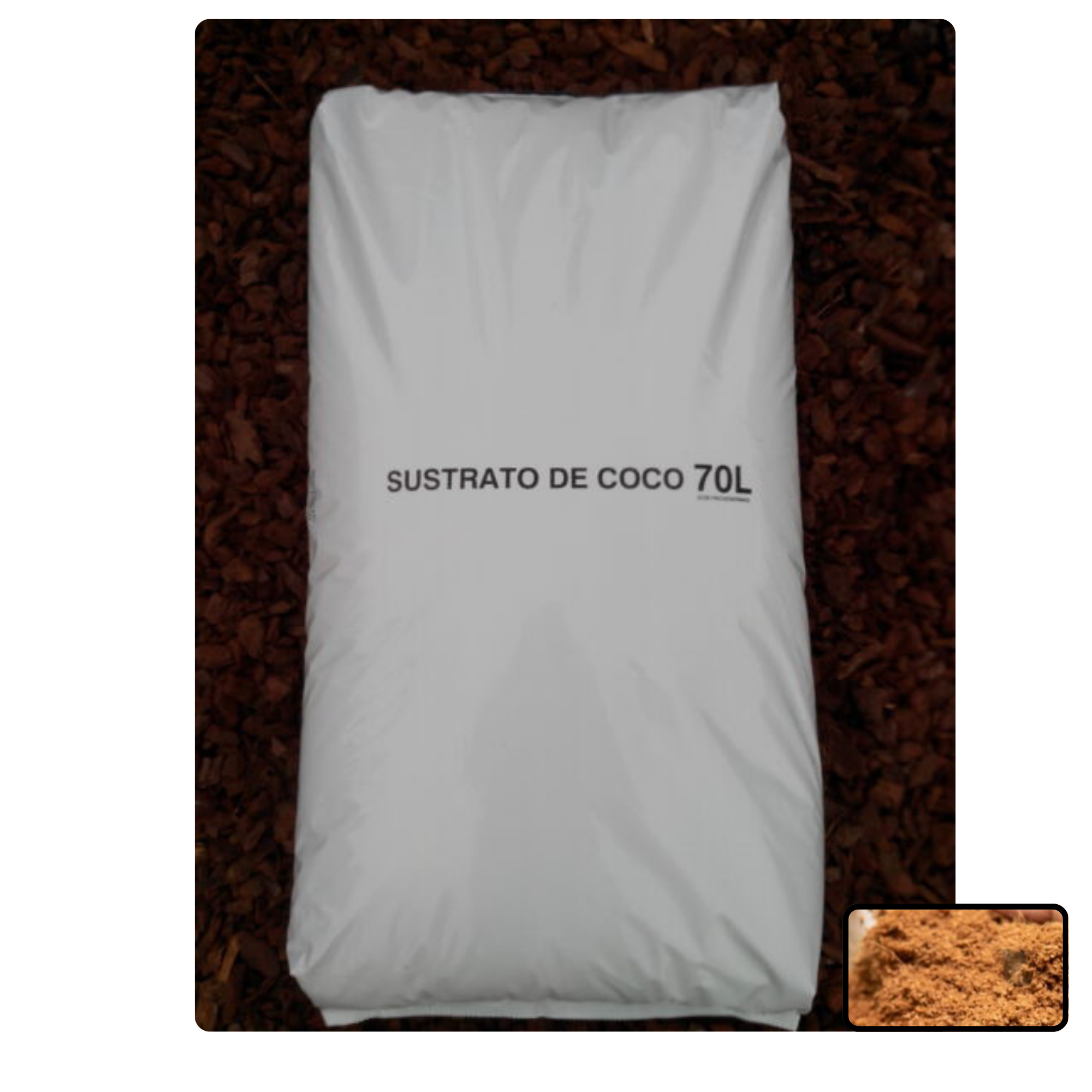 Sustrato Plantas Coco Hidratado 70 litros PALET COMPLETO 45 uds
