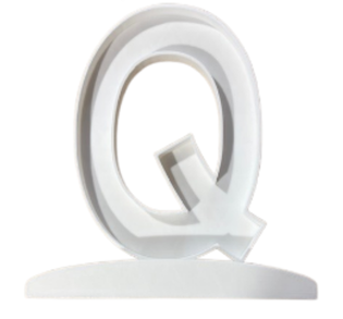 Letra Premium SIGNA STAND 15 cms Blanco - Q