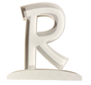 Letra Premium SIGNA STAND 15 cms Blanco - R