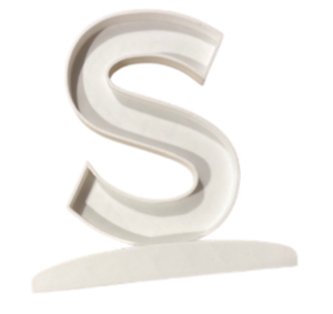 Letra Premium SIGNA STAND 15 cms Blanco - S