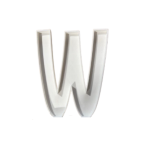 Letra Premium SIGNA LITE 15 cms Blanco - W