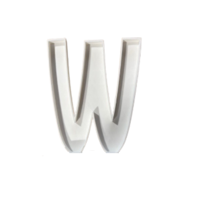 Letra Premium SIGNA LITE 15 cms Blanco - W