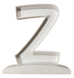 Letra Premium SIGNA STAND 15 cms Blanco - Z