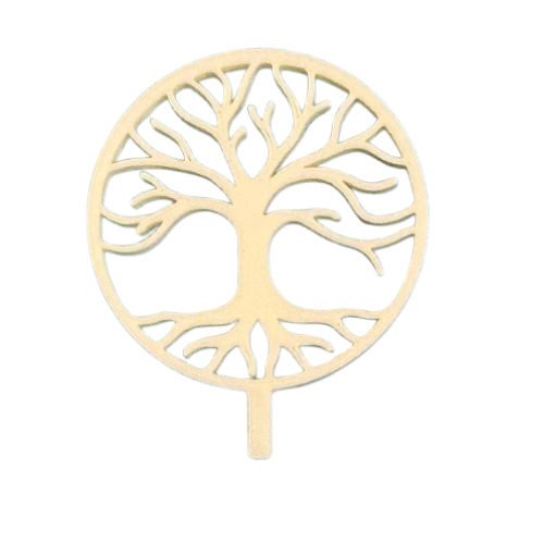 Paquete 5 picks Arbol del Vida 6 cm Vainilla