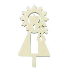Paquete 5 picks Virgen de los desamparados 6 cm Verde menta