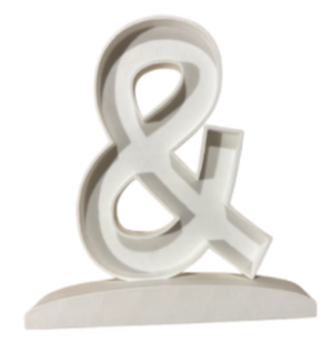 Letra Premium SIGNA STAND 15 cms Blanco - &