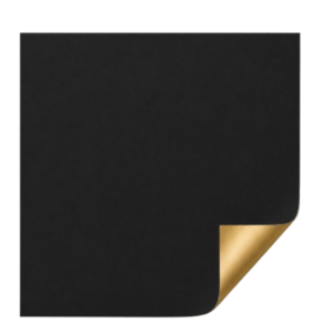 Celofán Opaco 70x40 Mate Negro-Oro