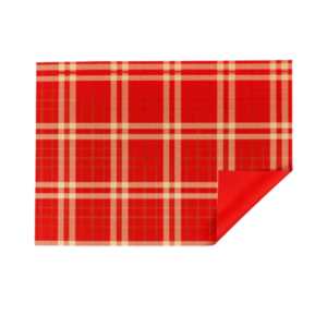 Celofán Opaco 70x40 Escoces Rojo