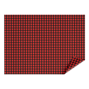 Celofán Opaco 70x40 Vichy Burdeos/Negro
