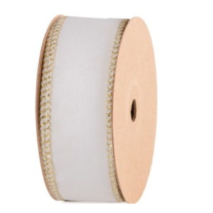 Cinta Terciopelo 40 mm x 10 mts Blanco