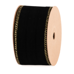 Cinta Terciopelo 63 mm x 10 mts Negro
