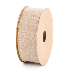 Cinta textil Destello 38 mm x 10 m Natural