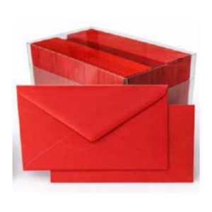 Paquete 200 sobres y tarjetas krojo 7x11cm