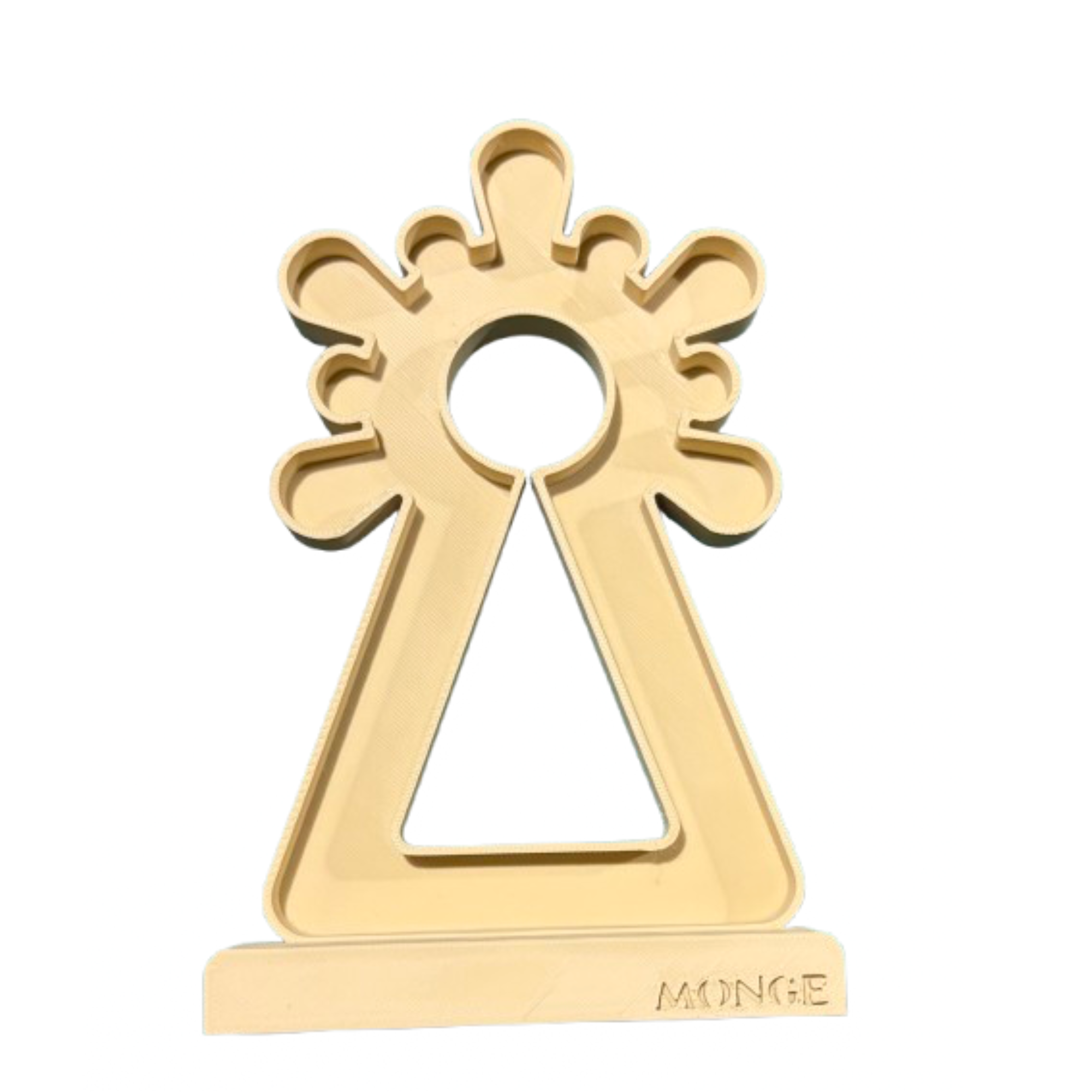 Silueta Virgen del Pilar Monge Joyeros 15 cm efecto Madera