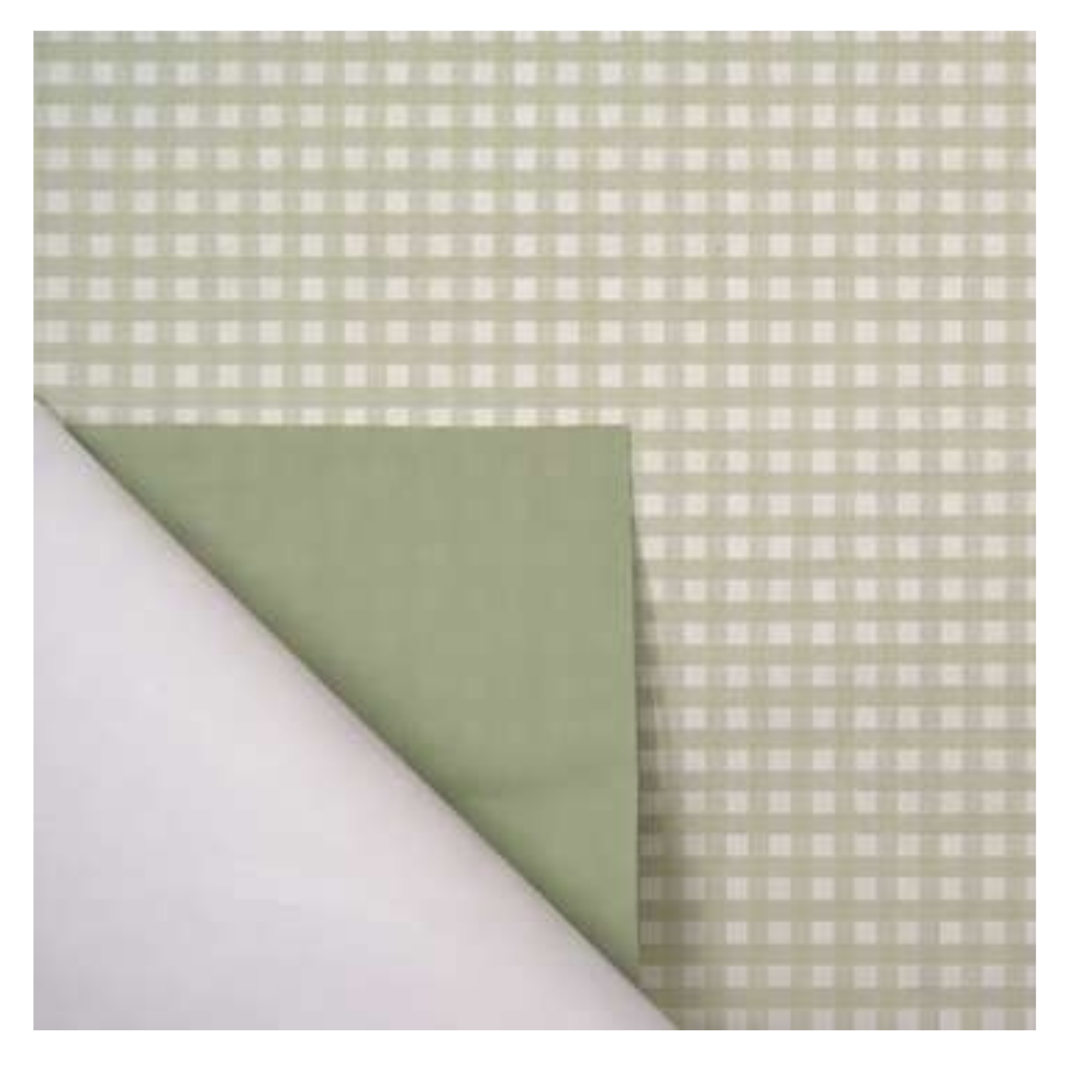 Celofán Opaco 70 cm x 40 m Doble Vichy Verde Antiguo