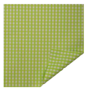 Celofán Opaco 70 cm x 40 m Vichy Verde Lima