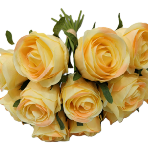 Ramillete 12 Rosas 25 cm uc.20 Amarillo