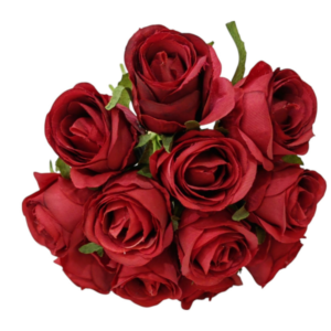 Ramillete 12 Rosas 25 cm uc.20 Rojo