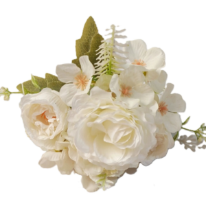 Ramillete rosa y camelias uc.36 Blanco