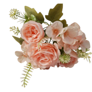 Ramillete rosa y camelias uc.36 Salmón