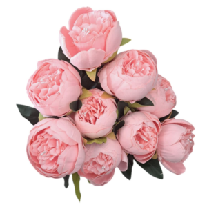 Ramillete 9 peonias 46 cm uc.24 Rosa