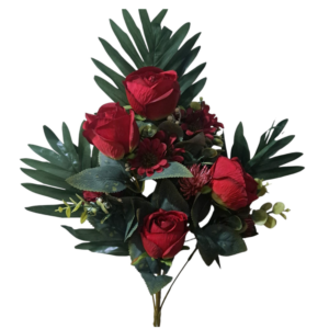 Ramillete encarado rosas 57 cm uc.24 Rojo
