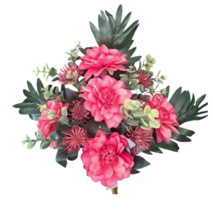 Ramillete encarado dalias 53 cm uc.24 Fucsia