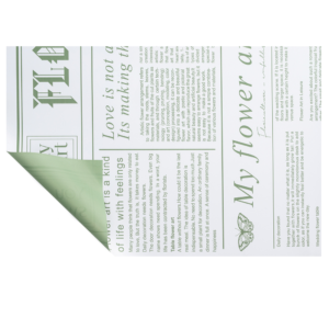 Papel Coreano Periódico Navidad 58x58 12 uds Verde