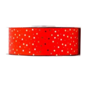 Cinta Polip. Estrella 50 mm x 50 m Rojo