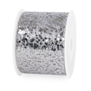 Cinta Confeti 60 mm x 20 m Plata