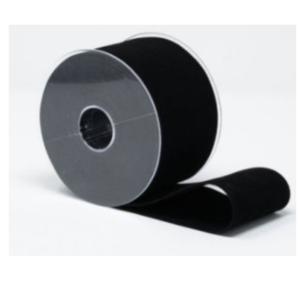 Cinta Terciopelo Essential 70 mm x 15 m Negro