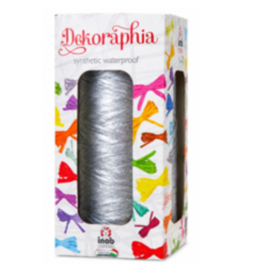 Rafia Sintética en caja 15 mm x 200 m Plata