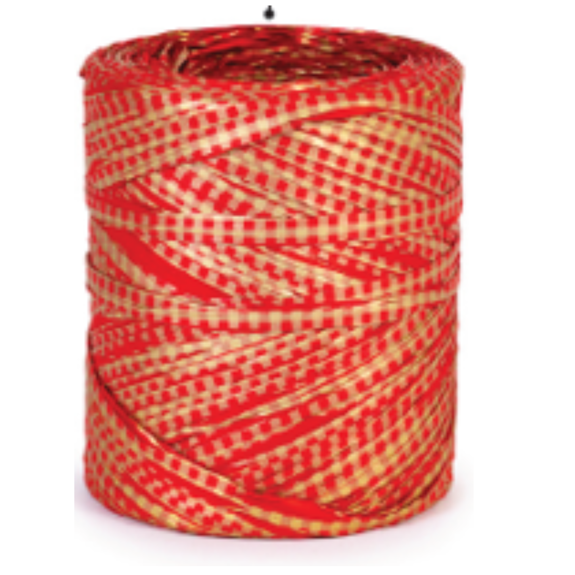 Rafia Vichy Navidad 15 mm x 200 m Rojo