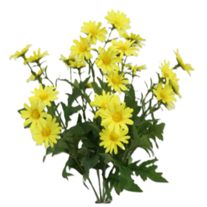 Vara de Margarita Mini 9 Cabezas 40 cm uc.12 Amarillo