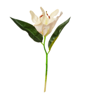 Vara Corta de Lirio Artificial 35 cm uc.12 Crema