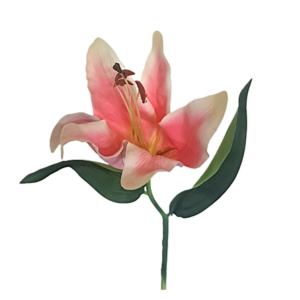 Vara Corta de Lirio Artificial 35 cm uc.12 Rosa
