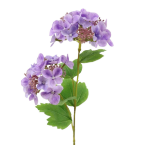 Vara Hydrangea con hoja 48 cm uc.24 Púrpura