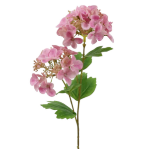 Vara Hydrangea con hoja 48 cm uc.24 Rosa Claro