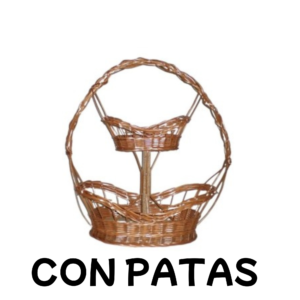 Cesta 2 piso con patas