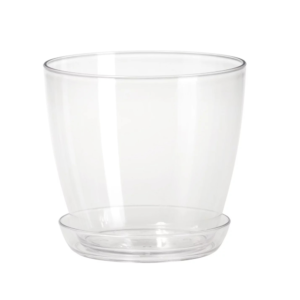 Cubremacetas Fresh Ø 14x 13 h con plato Transparente