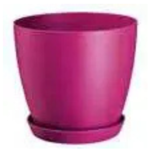 Cubremacetas Fresh Ø 14x 13 h con plato Magenta