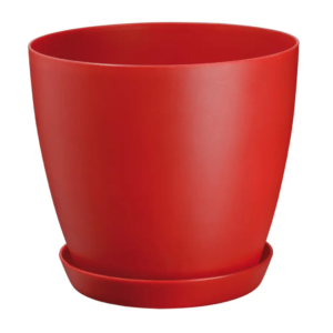 Cubremacetas Fresh Ø 14x 13 h con plato Rojo