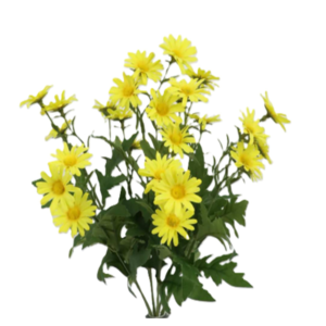 Relleno Margarita 9 cabezas 40 cm uc.12 Amarillo