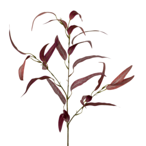 Relleno Eucalipto Escarchado 90 cm uc.60 Rojo