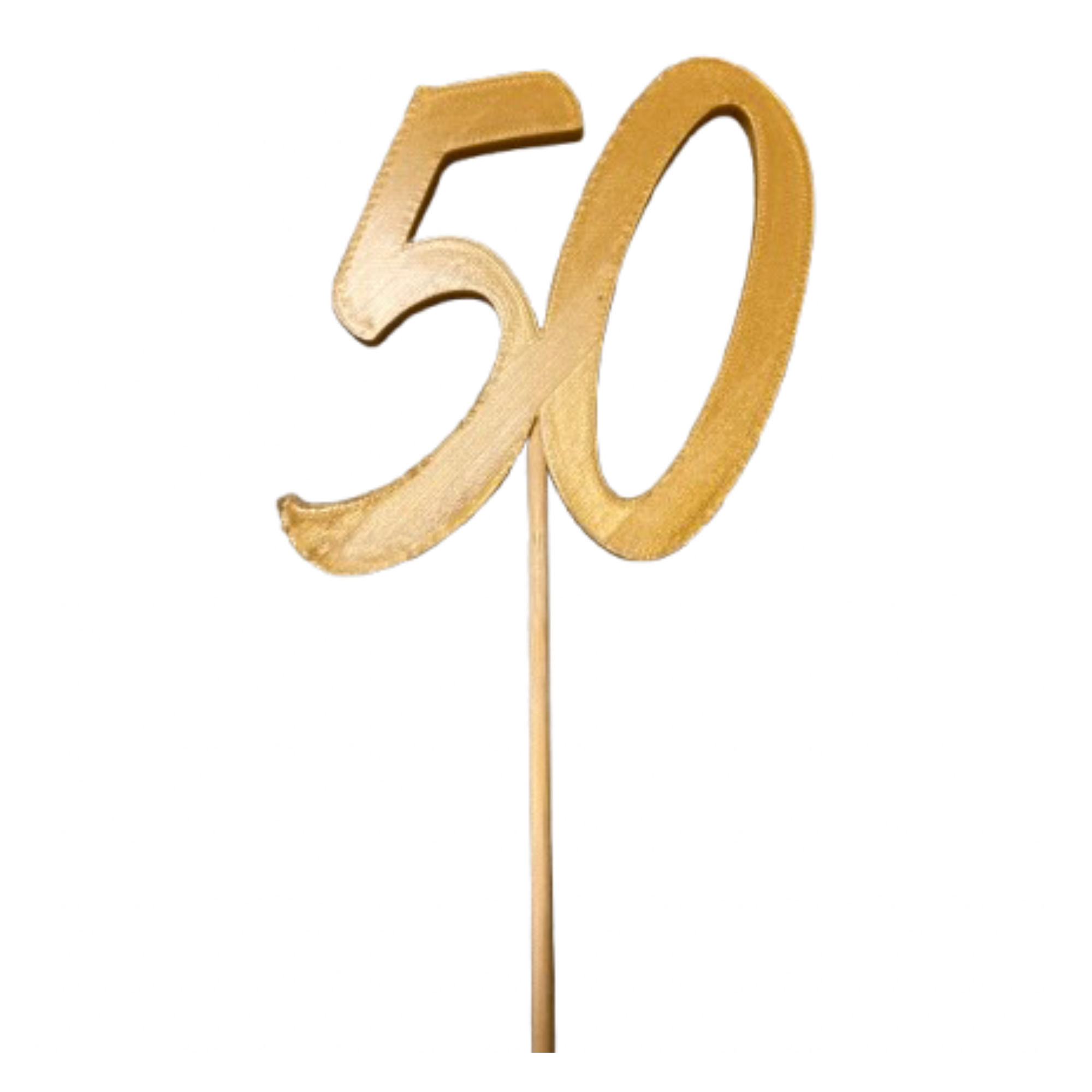 Pick "50 Aniversario" Ø 8 cm Oro Seda